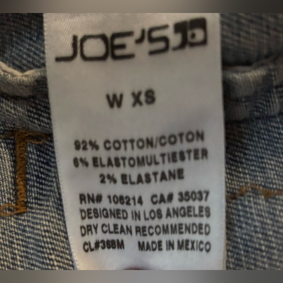 JOE’S JEANS Women’s Distressed Denim Jean Jacket, Size XS, Like New Condition - Picture 11 of 11